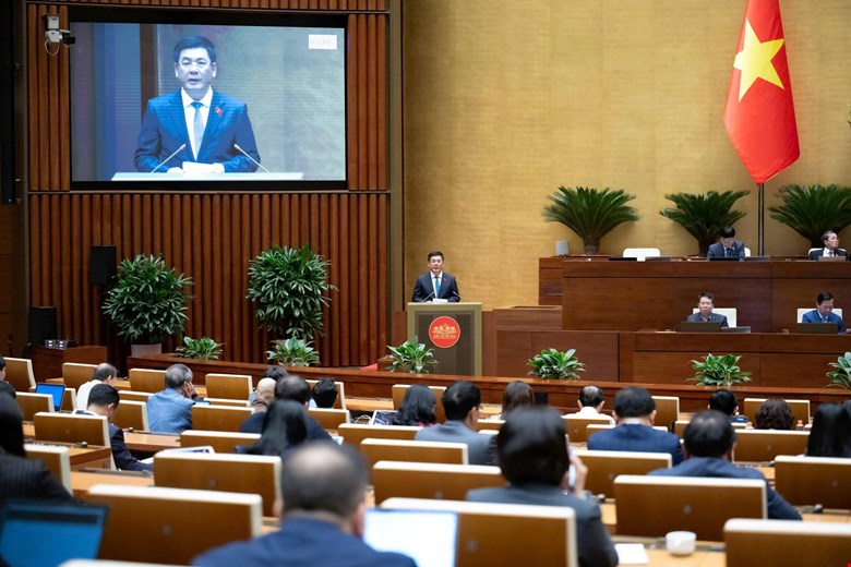 To trinh cua Chinh phu neu ro su viec hoa hau quoc te thuc hien livestream ban keo rau cu, thoi phong chuc nang cua san pham. Anh: Quochoi.vn