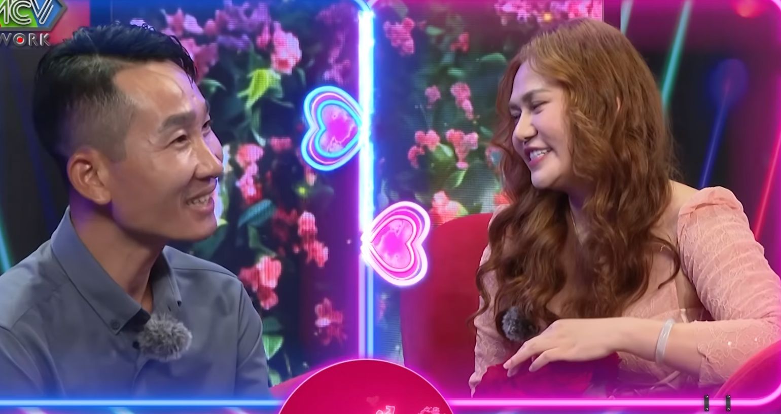 The couple on the show You Want to date. Photo: MCV Producer.