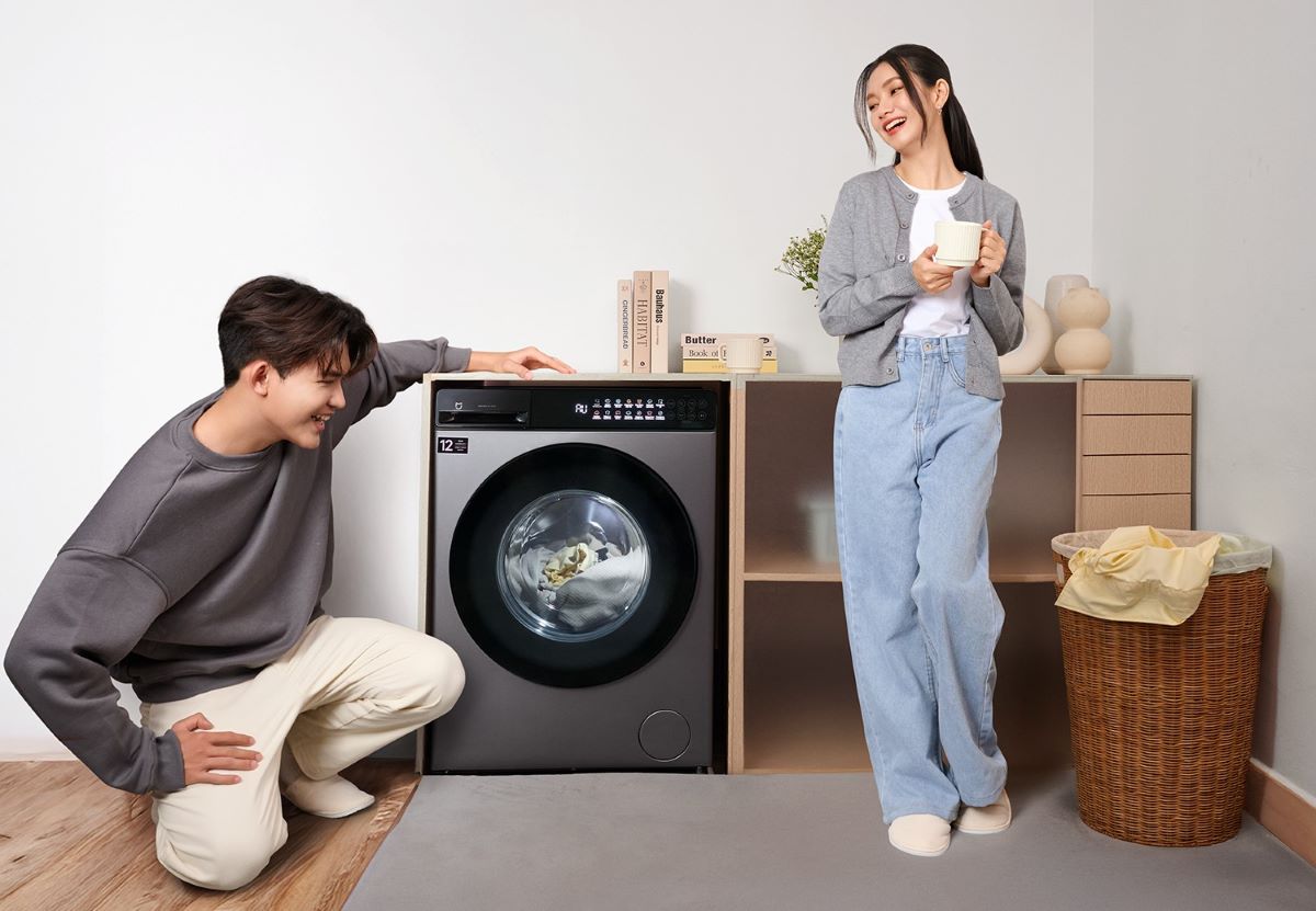 Mijia Front Load Washer Dryer washing machine is an important piece, contributing to the completion of Xiaomi's smart home ecosystem in Vietnam. Photo: Xiaomi Vietnam