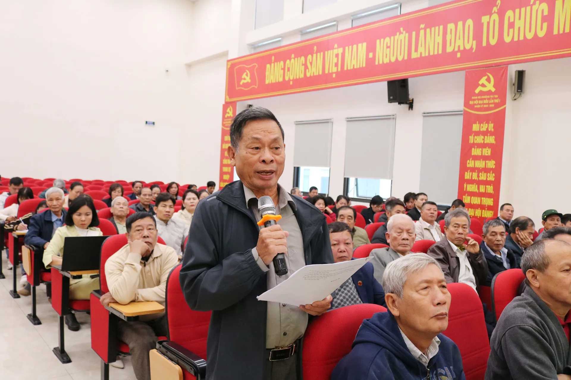 Cac cau hoi tap trung voi 4 nhom van de ve dau tu cong, giai phong mat bang thuc hien cac du an; cap so do; quan ly ha tang do thi; van hoa - xa hoi.