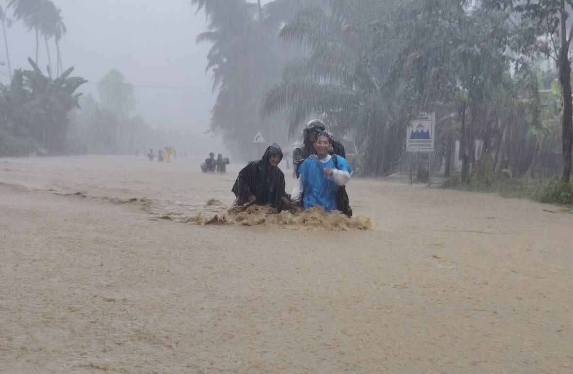Typhoon Kalmaegi (Tino) - the predecessor of Typhoon No. 13 - caused severe flooding in Agusan del Norte, Philippines, on November 3. Photo: Philippine Daily Weather Update