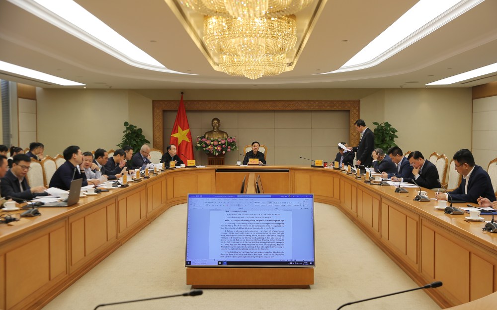 Quang canh cuoc hop. Anh: VGP