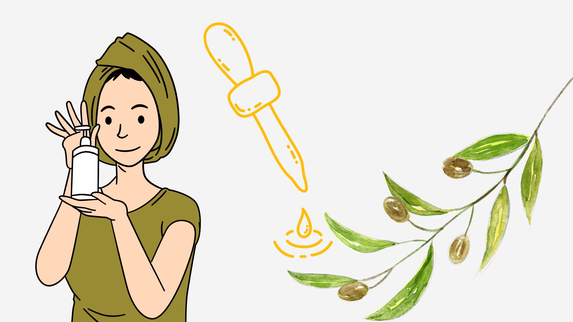 Olive oil helps smooth the skin thanks to its deep moisturizing and soothing properties. Graphics: Thanh Thanh