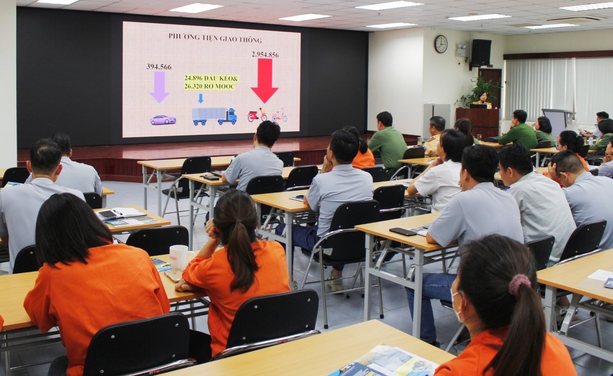 Promote traffic safety, cyberspace safety and drug prevention at Yazaki Hai Phong Viet Nam Company Limited. Photo: Hai Phong Police