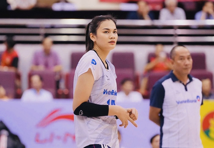 Player Vi Thi Nhu Quynh has joined the Vietnam Women's Volleyball Team. Photo: VFV