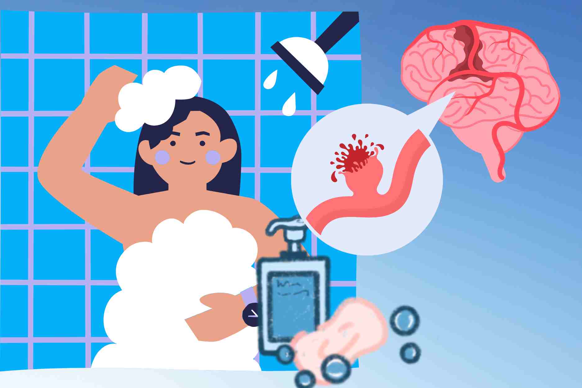 3 wrong times to bathe that overload the cardiovascular system, easily leading to stroke