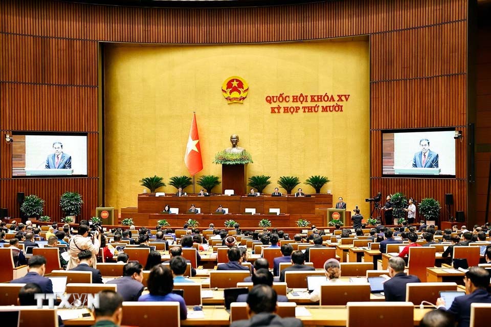 On the afternoon of November 4, the National Assembly will discuss the draft Document submitted to the 14th National Party Congress. Photo: VNA.
