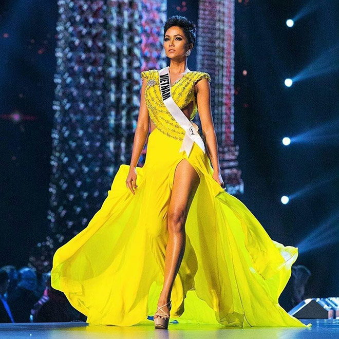 H'Hen Nie tai Miss Universe 2018. Anh: Hoa hau Hoan vu