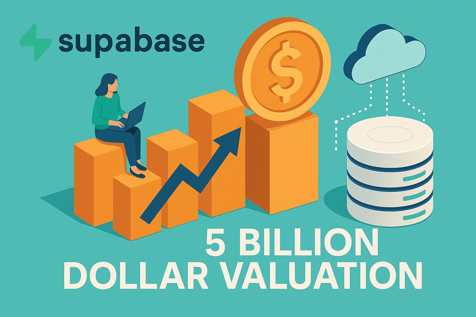 Supabase can moc dinh gia 5 ti USD nho kien dinh voi chien luoc san pham. Do hoa: AI tao