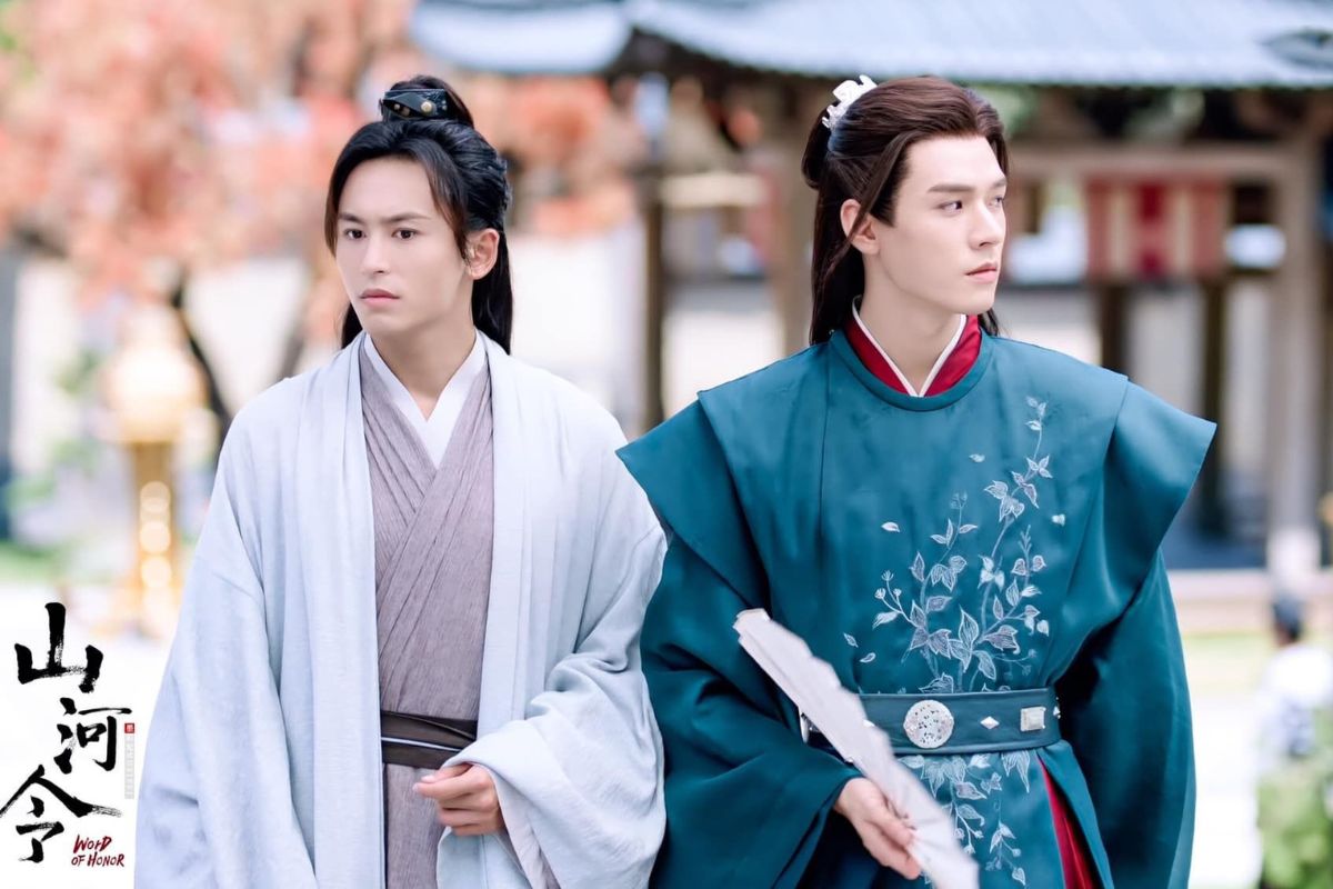 Trương Triết Hạn và Cung Tuấn trong “Sơn hà lệnh“. Ảnh: Nhà sản xuất