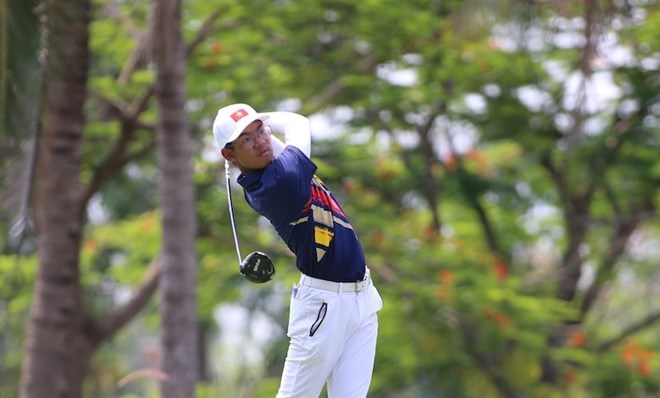 El golfista Le Khanh Hung no participa en los SEA Games 33. Foto: Bui Luong