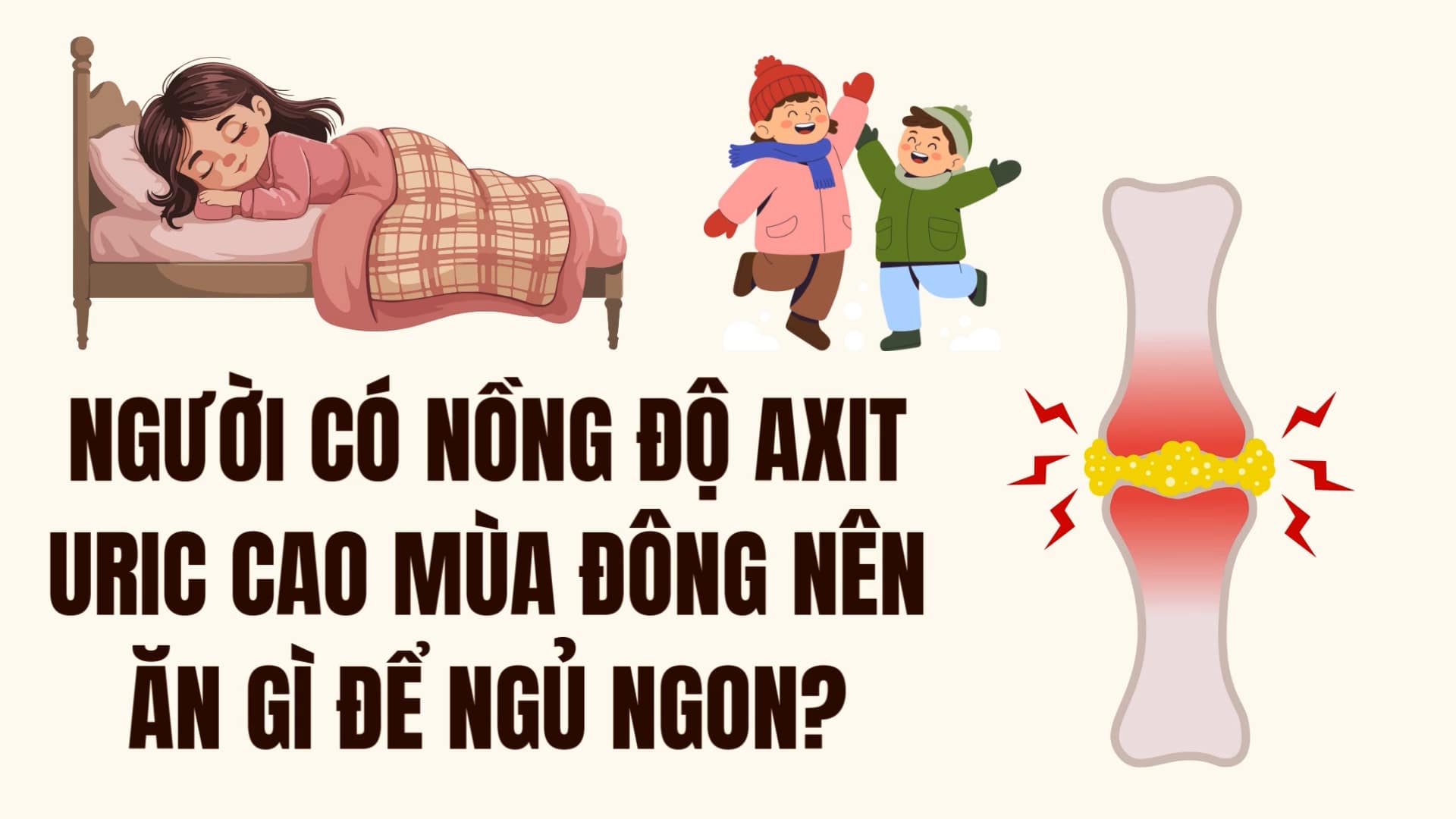 What should people with high uric acid levels in winter eat to sleep well