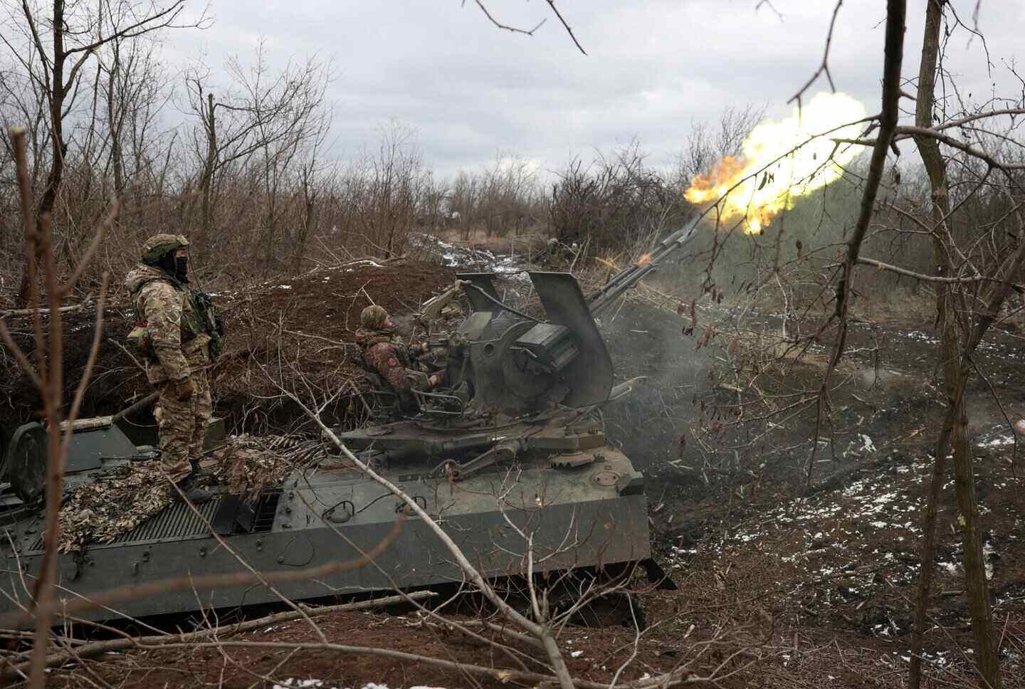 Ukrainian air defense shooters opened fire on Russian UAVs in the Donetsk region, eastern Ukraine. Photo: AFP