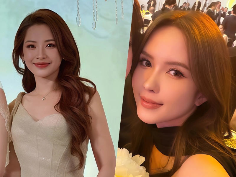 Ngoai Chi Pu con co Thieu Bao Tram xuat hien tai tiec cuoi. Anh: Nhan vat cung cap.