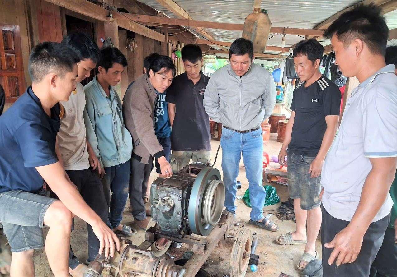 Dam Rong 2 xa (Lam Dong) の農村労働者向けの職業訓練活動は、明確な効果を発揮しています。写真:Quynh Anh