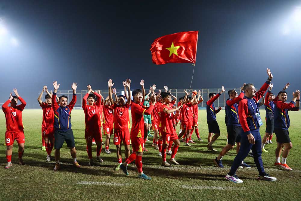 U17ベトナム代表、U17アジアカップ2026予選に全勝。写真:VFF