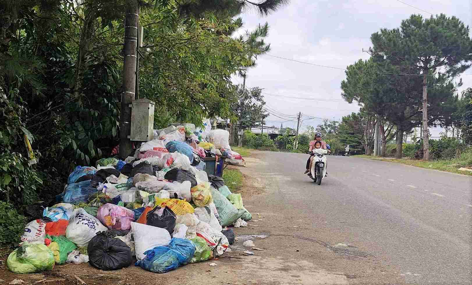 Dai dien dai dien Cong ty CP Cong trinh Do thi Bao Loc, don vi dam nhan thu gom, van chuyen rac cua 4 phuong gom: Phuong 1, phuong 2, phuong 3 va phuong B’Lao, moi ngay luong rac thai phat sinh tu 120 - 140 tan duoc dua ve nha may.
