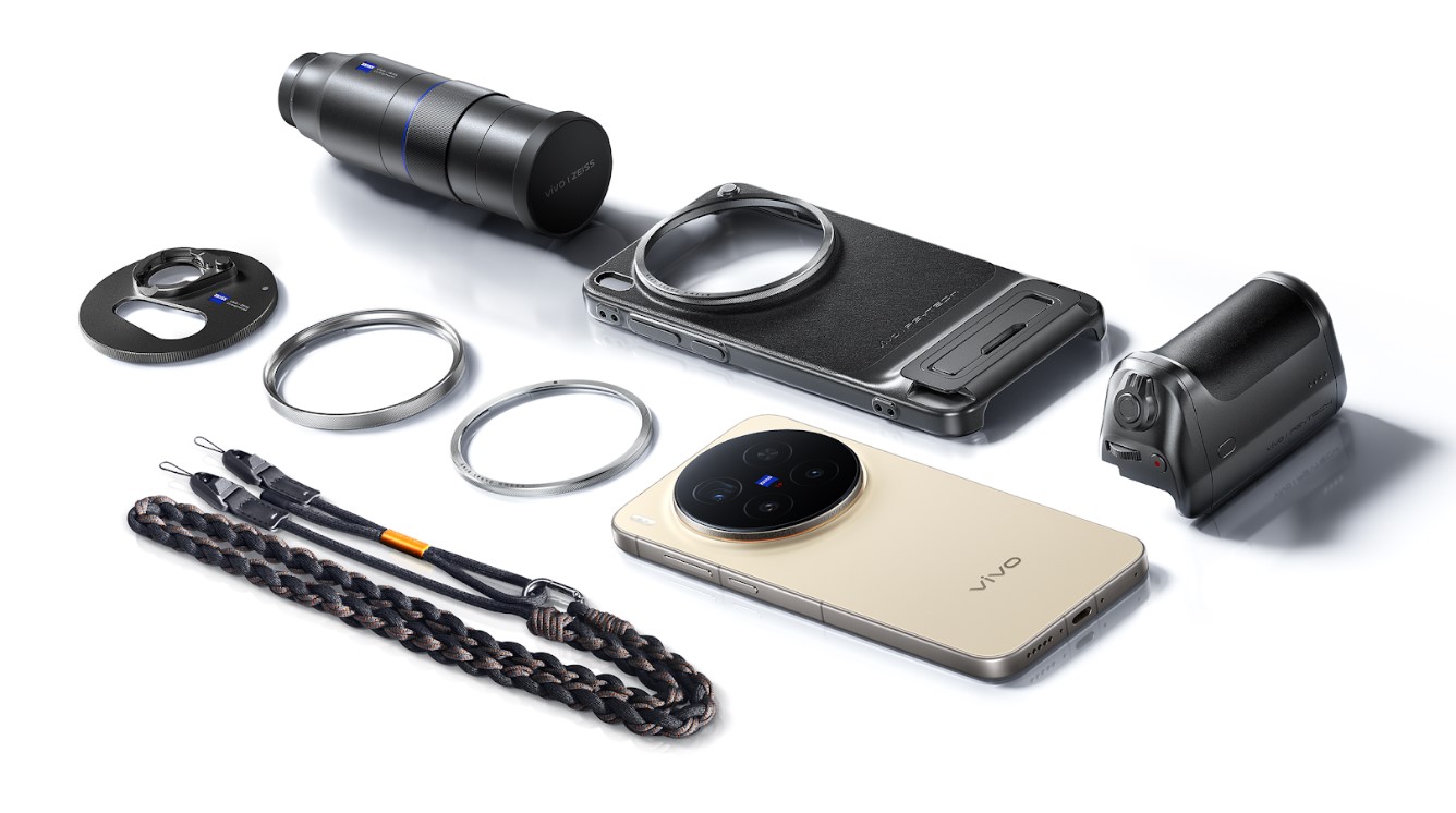 Phu kien nhiep anh di kem cho mau Vivo X300 Pro. Anh: Vivo