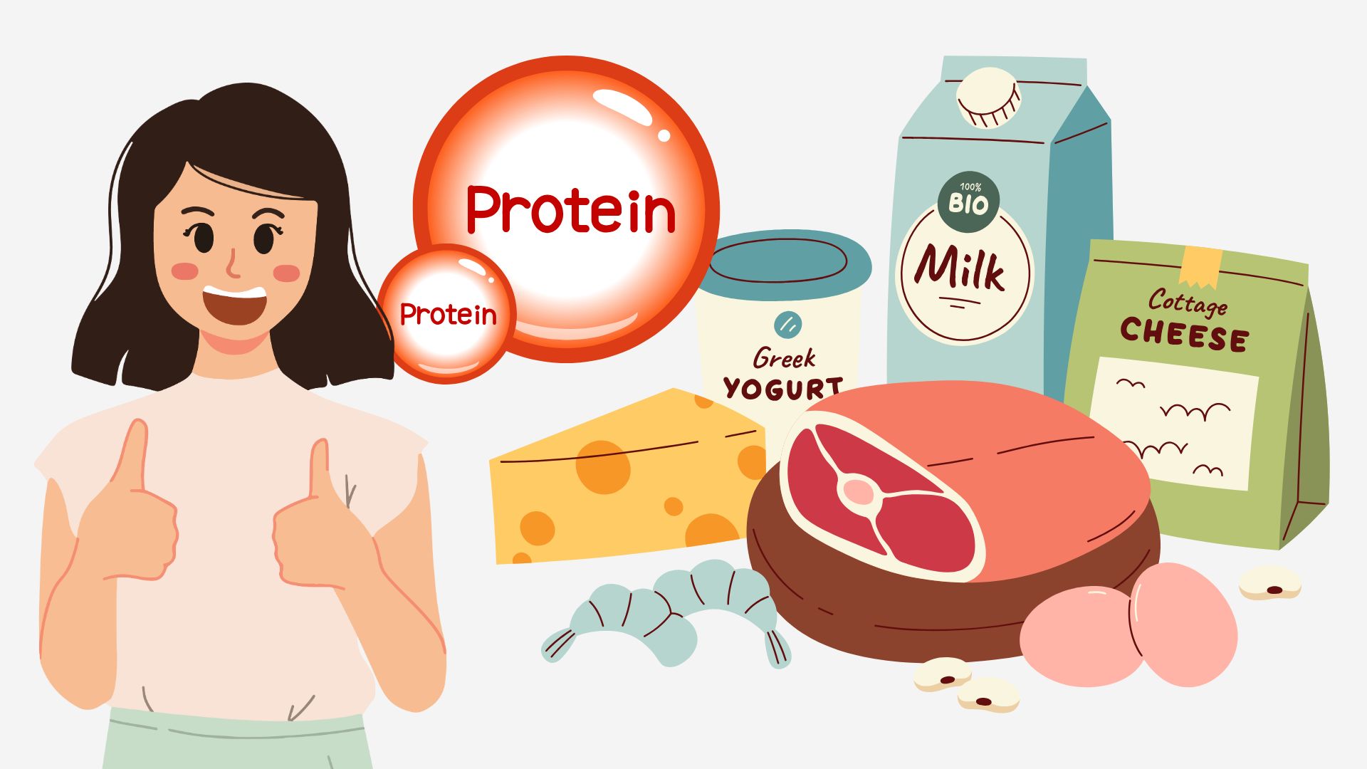 Adding protein to every meal has many health benefits. Graphics: Thanh Thanh