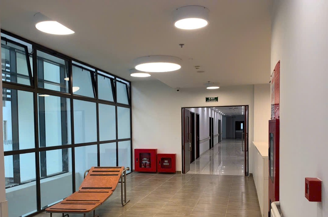 Co so ha tang cua Benh vien Bach Mai co so 2 duoc dau tu xay dung khang trang, hien dai. Anh: Nguyen Truong