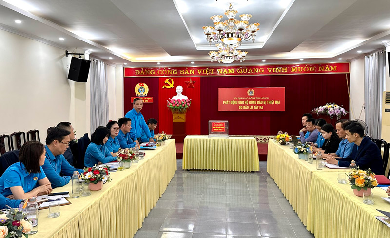 Toan canh chuong trinh quyen gop. Anh: Lien doan Lao dong Lao Cai