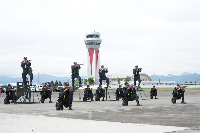 Cuoc dien tap huy dong hon 500 can bo, chien si, nhan vien ky thuat cua nhieu luc luong.