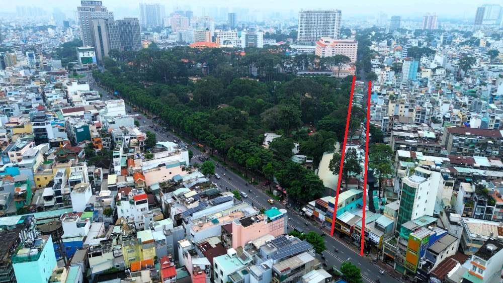 Doan cuoi duong Tran Binh Trong hien chua thong ra duong Ly Thai To. Anh: Anh Tu