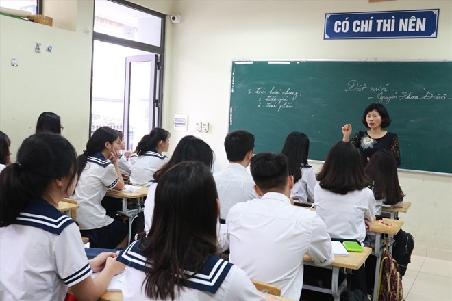 The highest salary for junior high school teachers is over 18 million according to the new draft. Photo: Hai Nguyen