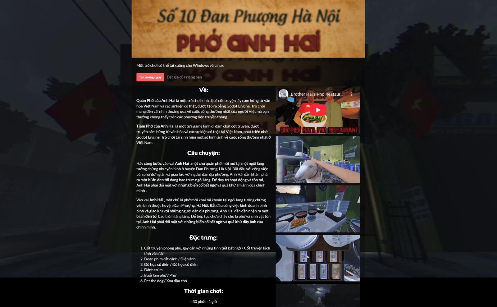 “Tiem pho cua anh Hai” tren tch.io