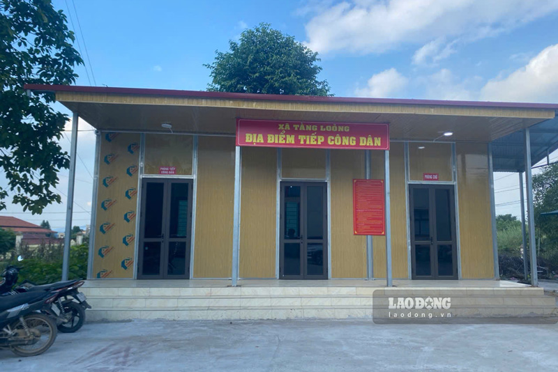 Phòng tiếp công dân của xã Tằng Loỏng. Ảnh: Đinh Đại