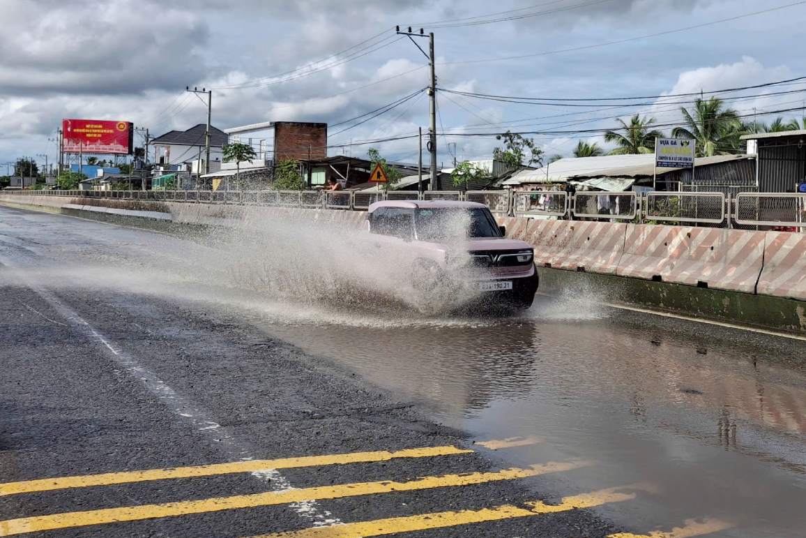 Vi tri mat duong xuong cap. Anh: Ta Quang