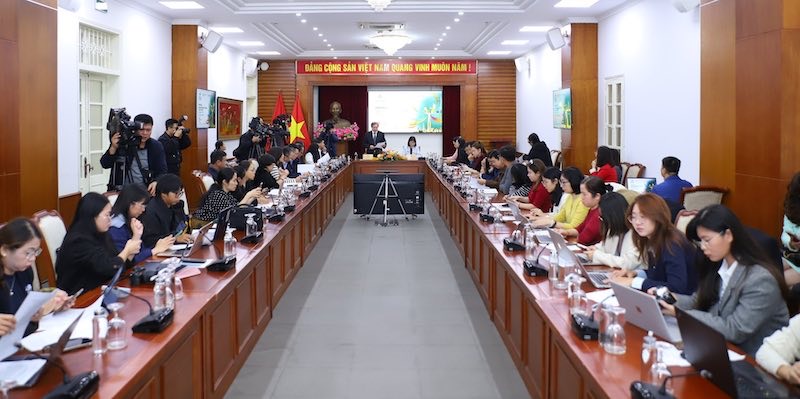 Toan canh buoi hop bao. Anh: Viet Hung/Bo VHTTDL