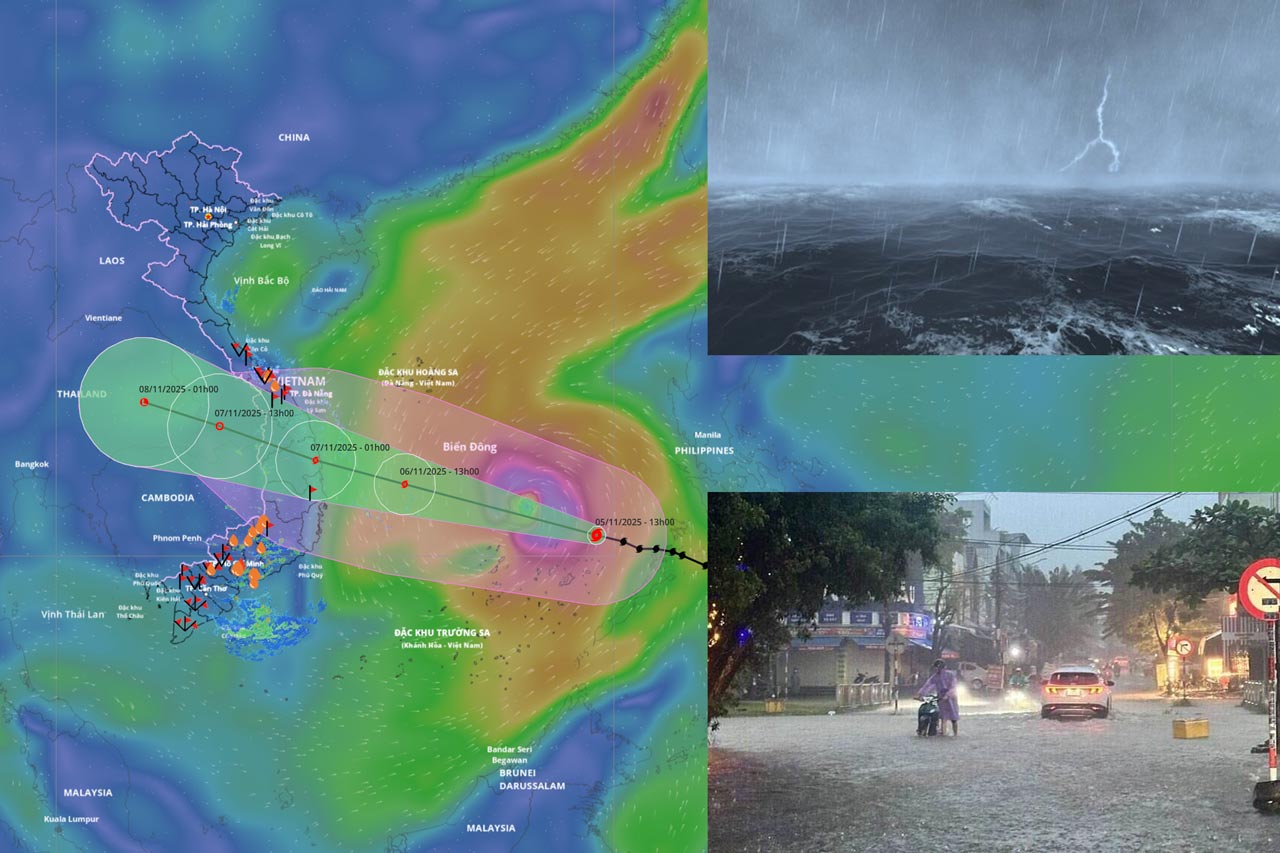 11月6日夜、暴風雨13号カルマエギが本土に侵入し、暴風雨の上陸地域を予測した