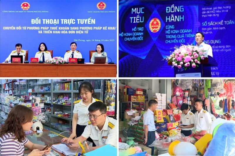 The Tax sector focuses on implementing the Plan "60 peak days of converting the model from contract tax to declaration for business households". Photo: Tax Department