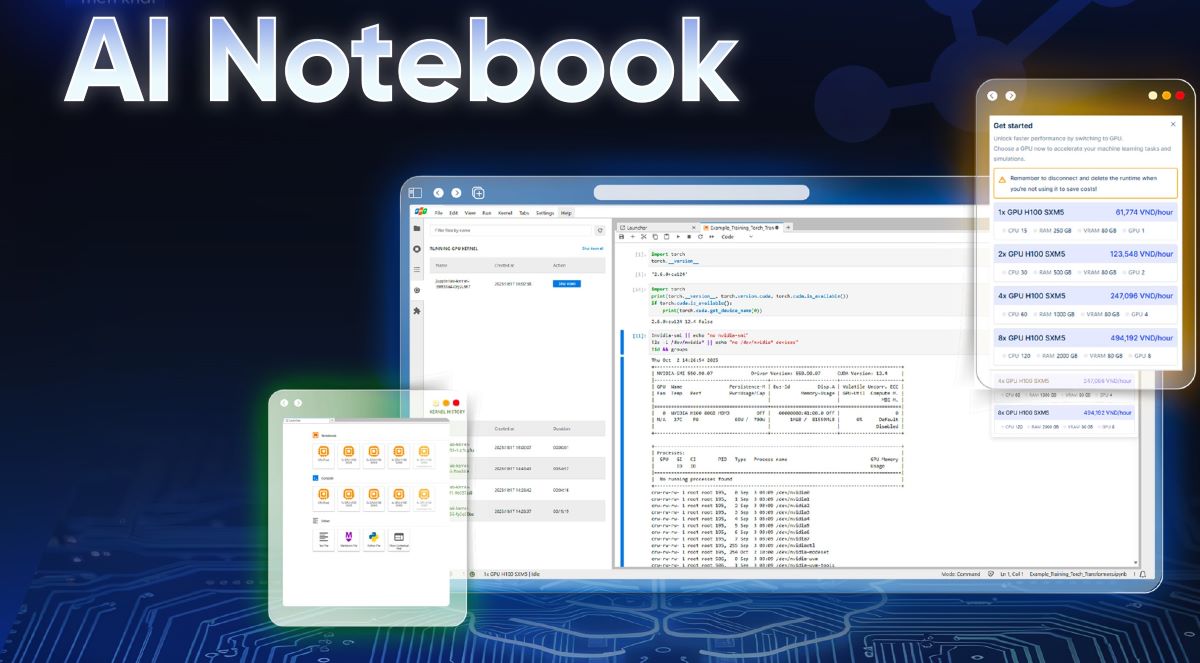 The online artificial intelligence programming platform helps developers speed up research and deployment of AI models. Photo: Van Anh