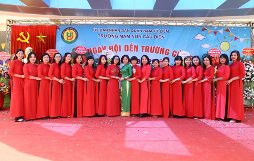 Over the years, the Cau Dien Kindergarten Trade Union has always focused on propaganda and education of union members to implement administrative discipline. Photo: MNCD