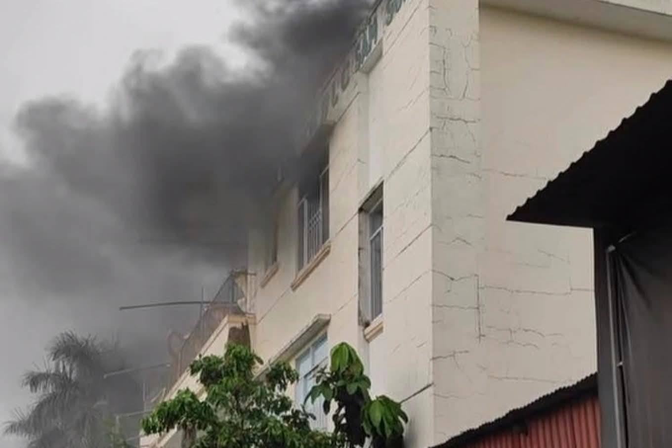 Scene of the kindergarten fire. Photo: Provided by the people