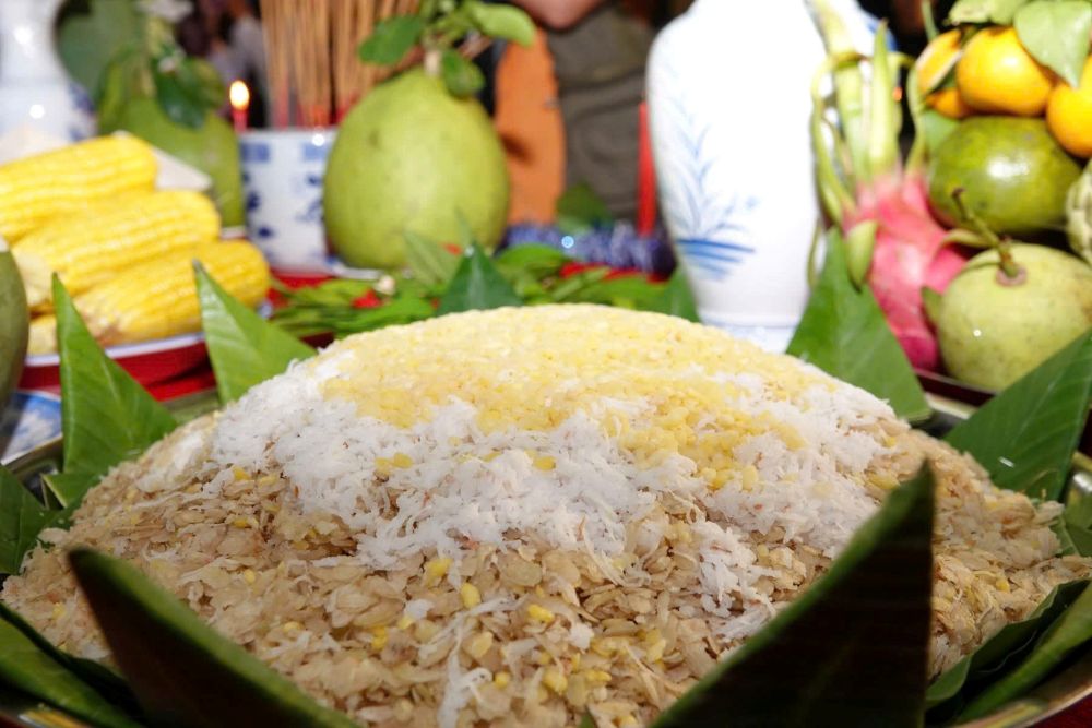 Com dep le vat khong the thieu trong Le Cung Trang cua dong bao Khmer. Anh: Duy Tan