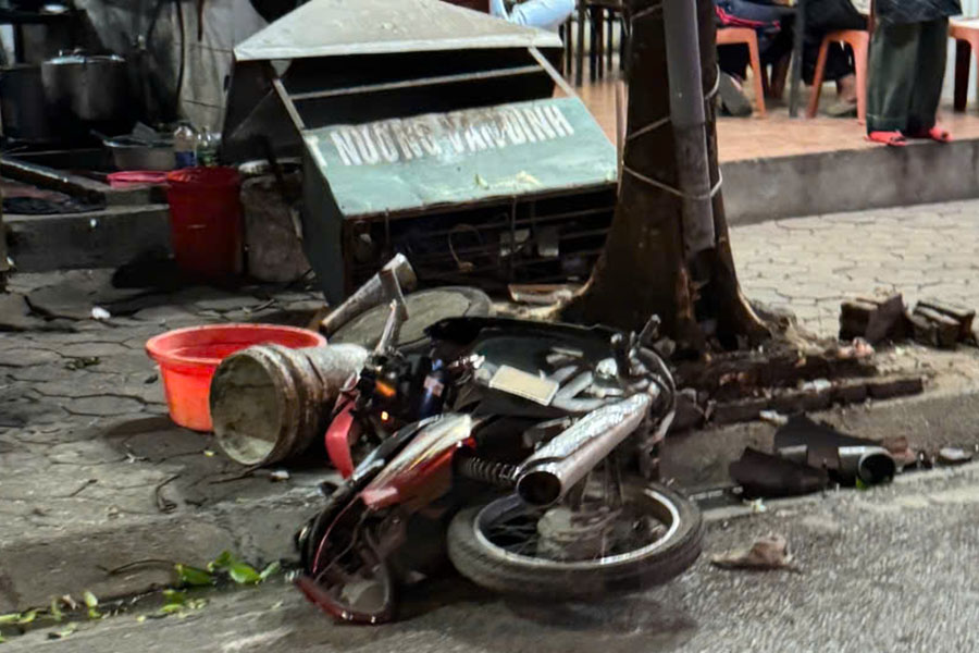 Hien truong vu tai nan. Anh: Hieu Thanh