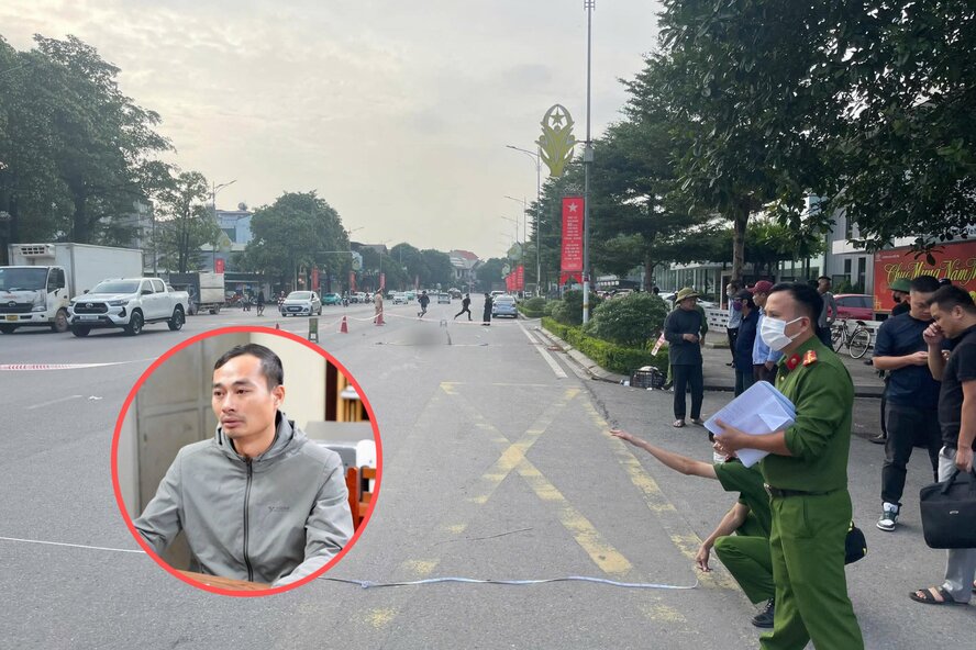 Do mâu thuẫn, đối tượng Đại đã lái xe ôtô tông, chèn qua người ông Mão khiến ông Mão tử vong. Ảnh: Công an tỉnh Phú Thọ