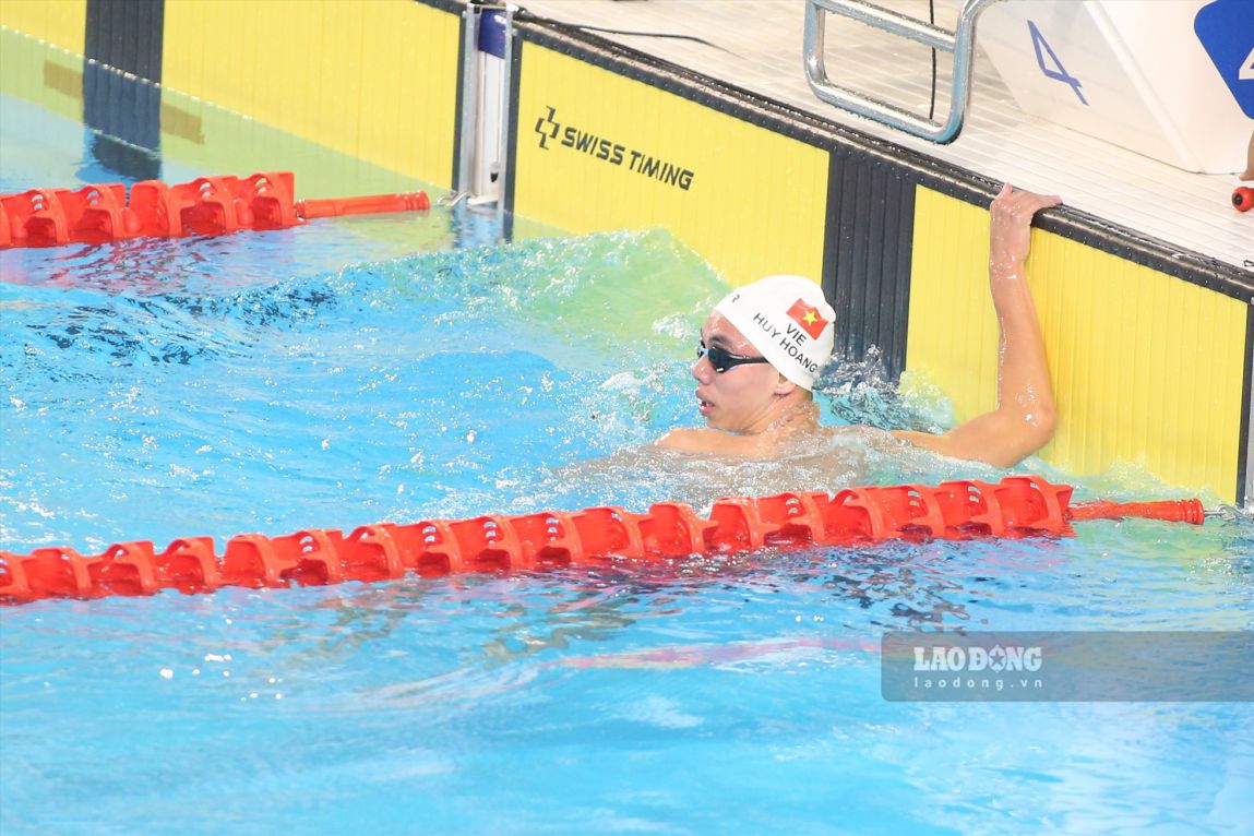 Nguyen Huy Hoang is the most important swimmer of the Vietnam Swimming Team. Photo: Minh Anh