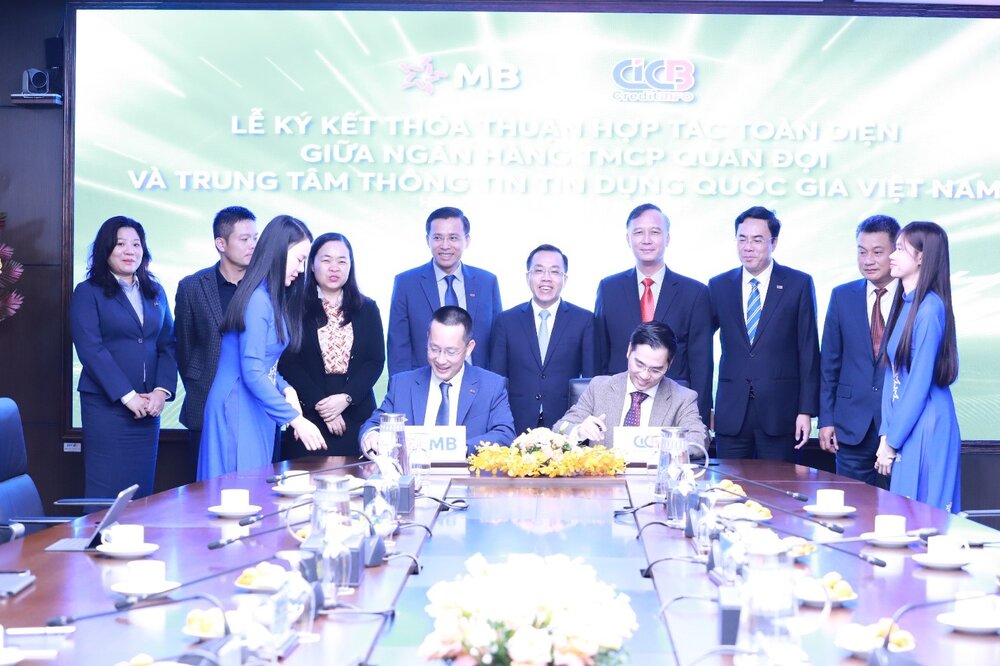 CIC va MB ky ket thoa thuan hop tac toan dien. Ảnh: MB