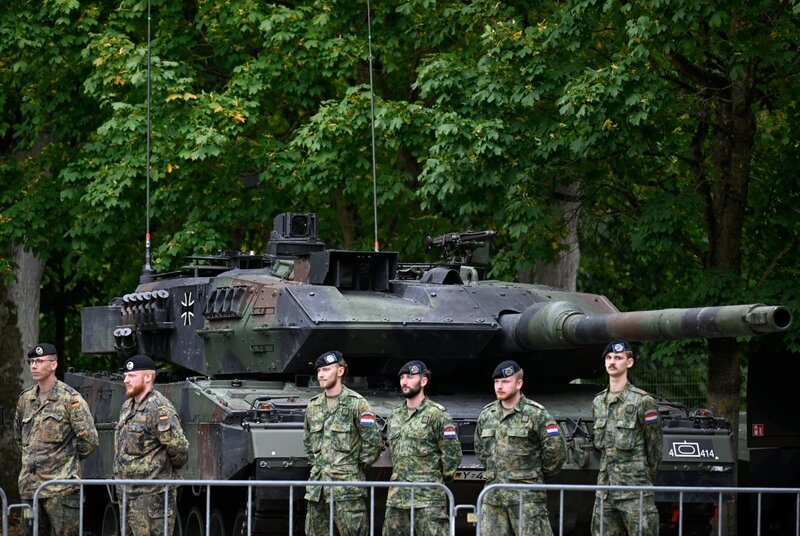 German Leopard tank. Photo: AFP