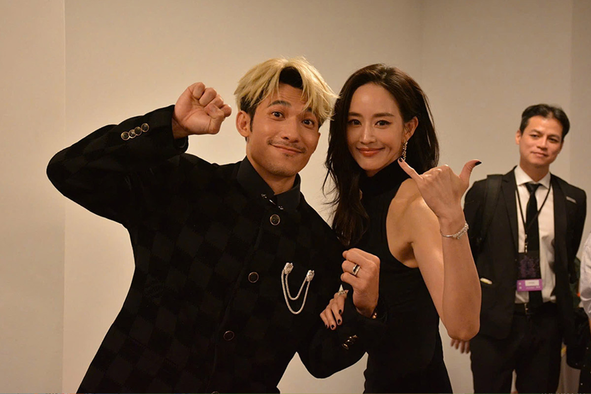 Actors Lien Binh Phat - Truong Quan Ninh. Photo: NVCC