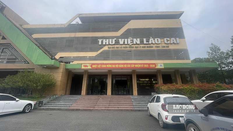 Thu vien tinh Lao Cai tai phuong Cam Duong. Anh: Dinh Dai