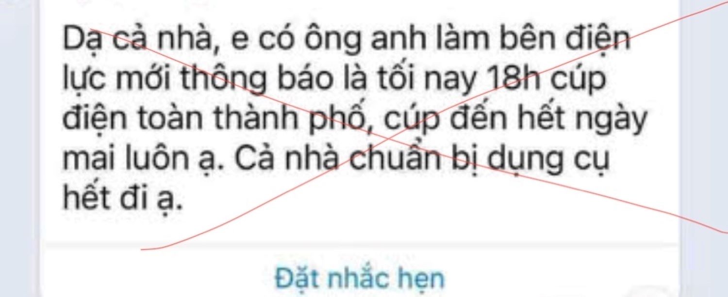 Thong tin that thiet ve viec cat dien tai Khanh Hoa lan truyen hom nay. Anh: Phuong Linh