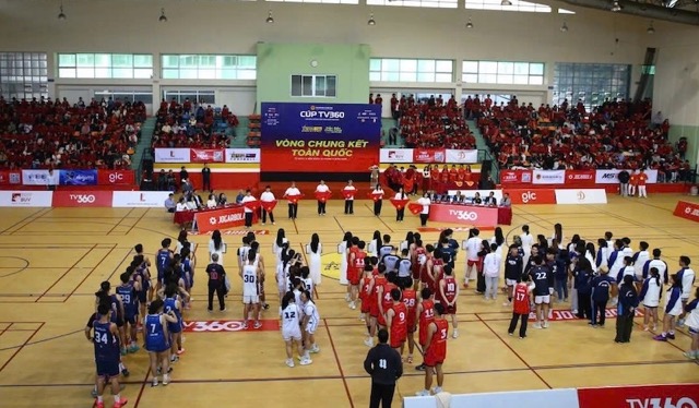 Vong chung ket Giai bong ro sinh vien toan quoc nam 2025 chinh thuc khai mac. Anh: Ban to chuc