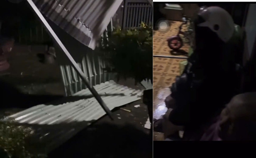 Gio lon lam toc mai nha dan o xa Tuy Phuoc Bac. Anh: Ngoc Hai