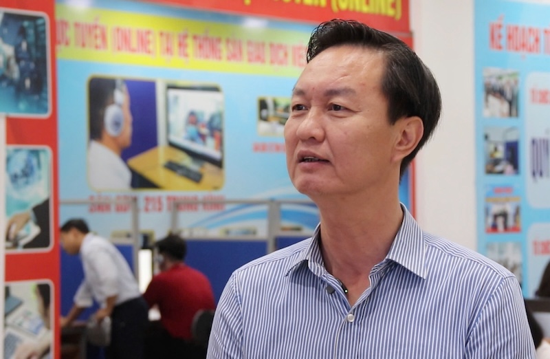 Ong Vu Quang Thanh - Pho Giam doc Trung tam Dich vu viec lam Ha Noi. Anh: Nguyen Linh