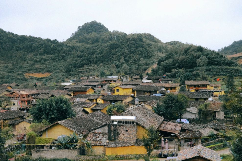 Lo Lo Chai village with ancient black am duong tiled roofs. Photo: Phong Linh